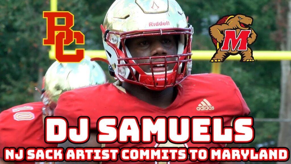 dj samuels commits to maryland bergen catholic nj de junior year highlight reel