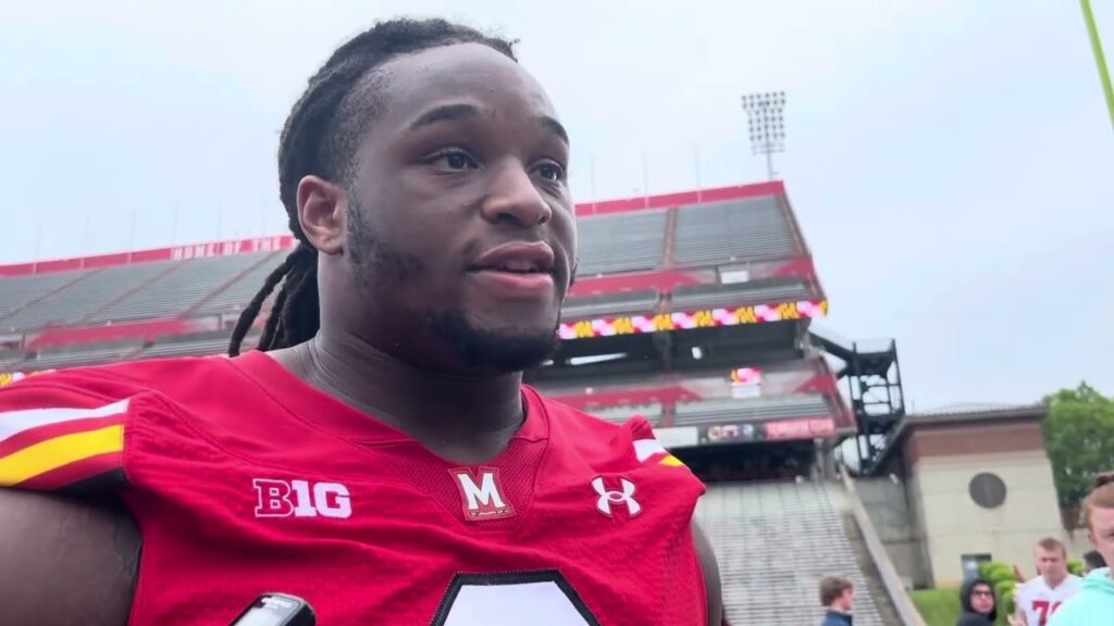 dl jordan phillips recaps maryland footballs 2024 spring game