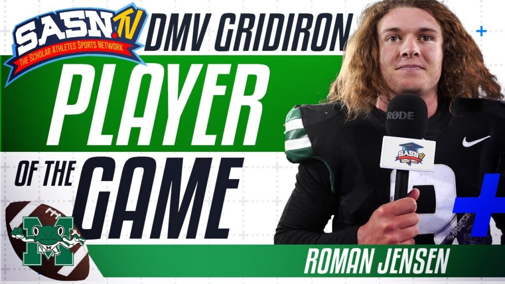 dmv gridiron interviews dcsaa champion quarterback roman jensen