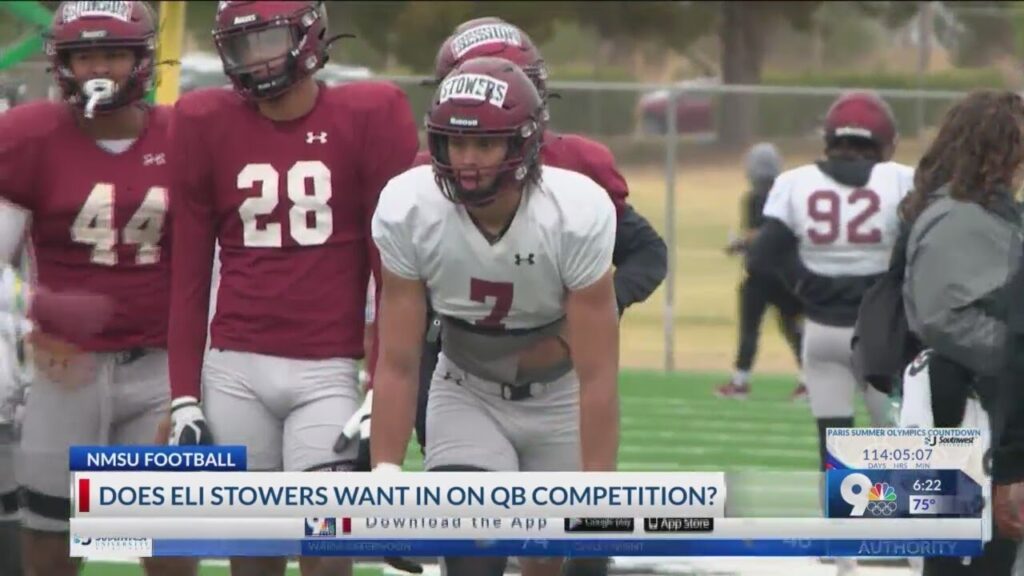 does eli stowers want in on nmsu footballs spring season quarterback competition