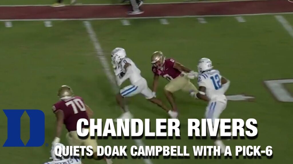 dukes chandler rivers quiets doak campbell with a pick 6