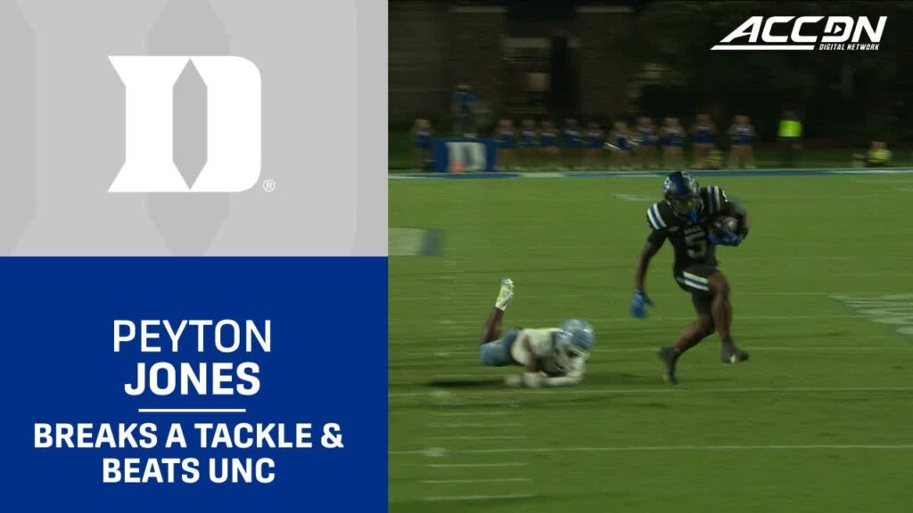 dukes peyton jones makes a man miss gives duke the lead