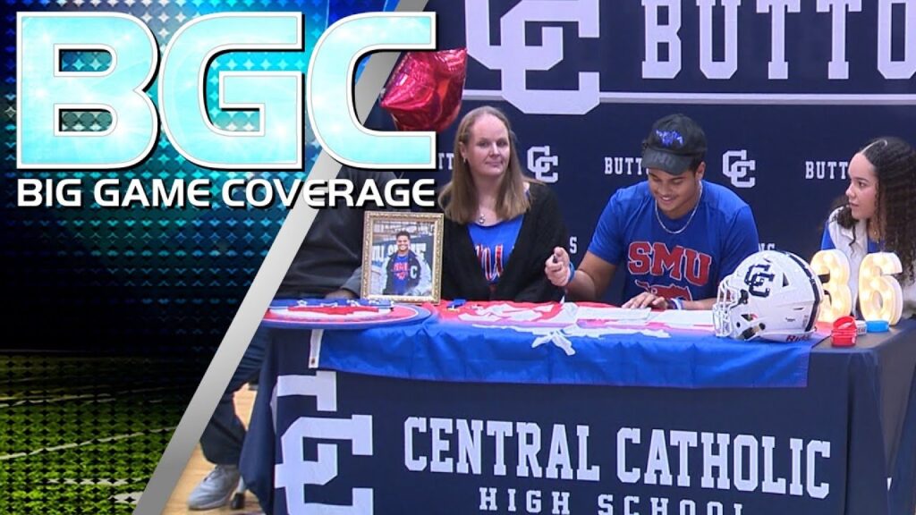 early signing day central catholics flowers commits to smu