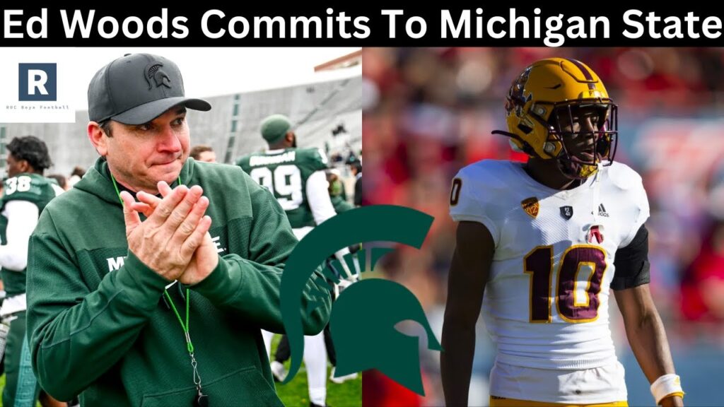 ed woods commits to michigan state michigan state transfer portal news