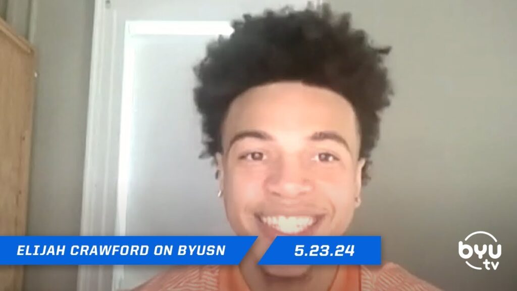 elijah crawford talks transfer to byu on byusn