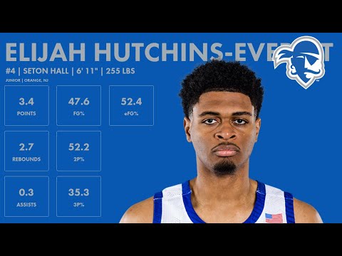 elijah hutchins everett seton hall 2023 24 transfer portal highlights