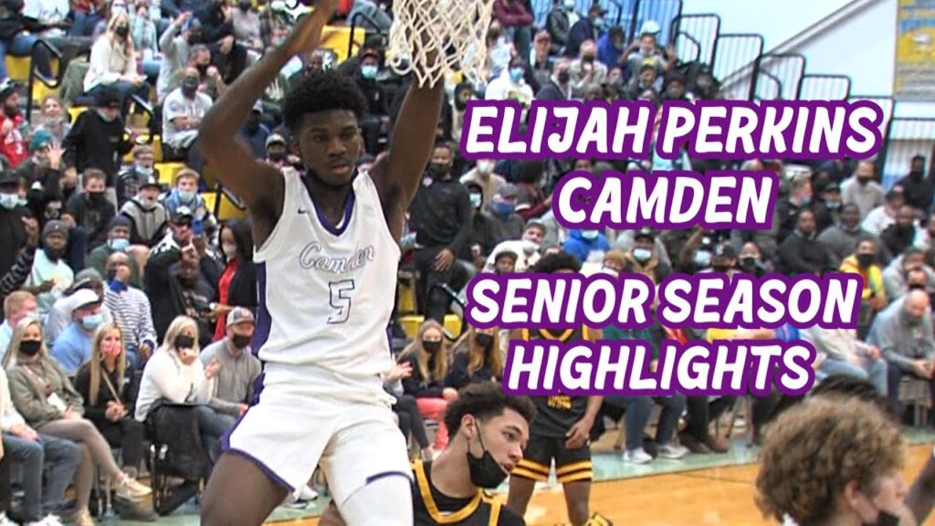 elijah perkins senior season highlight reel camden basketball njs top dunker