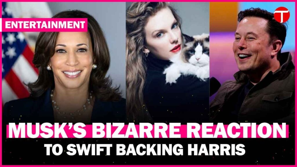 elon musk to taylor swift i will give you a child and guard your cats after she endorses harris