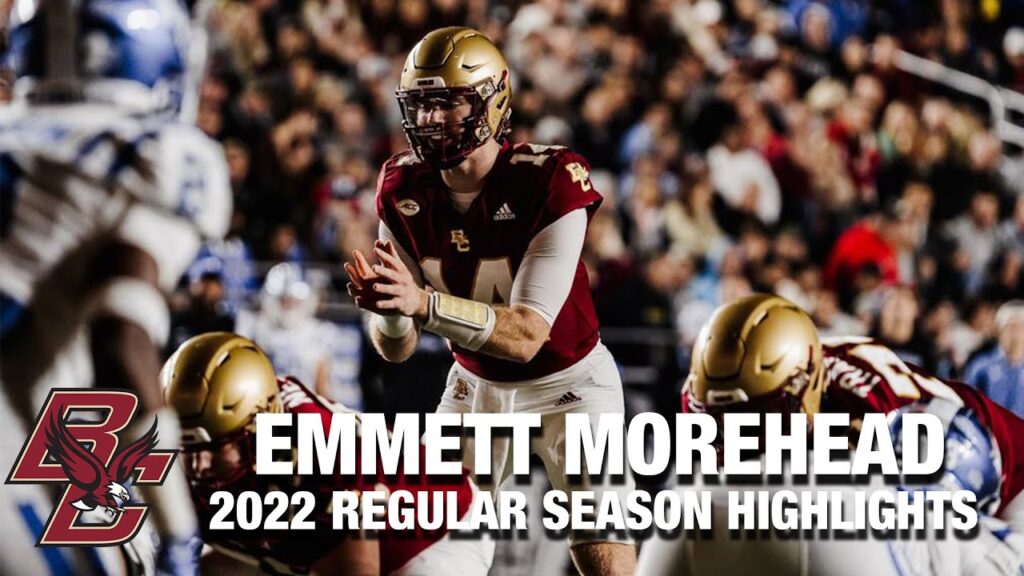 emmett morehead 2022 regular season highlights boston college qb