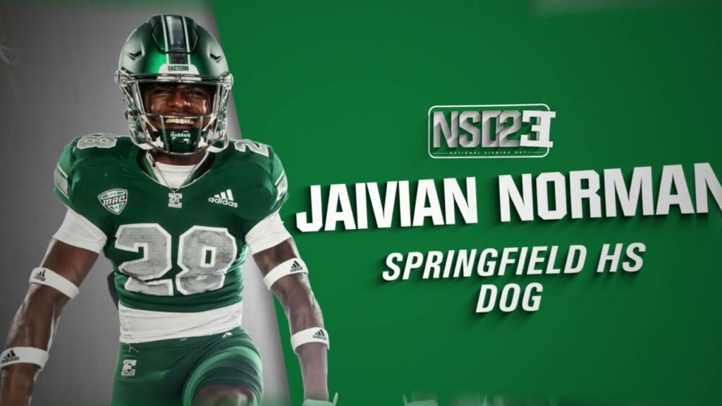 emu football signing day jaivian norman 1