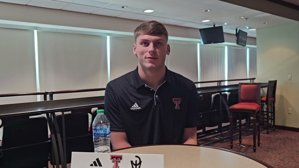 exclusive texas tech te mason tharp is older wiser and most importantly healthy