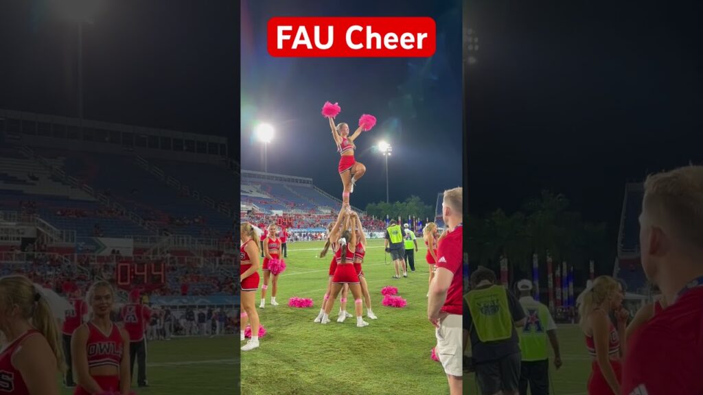 fau owls cheerleaders need some fans in the stands lets go fau fans cheerleader fauowls