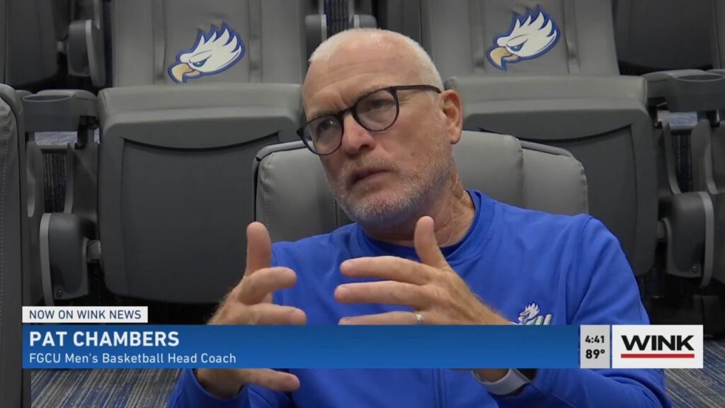 fgcu mens basketball coach pat chambers prepares the eagles for upcoming season