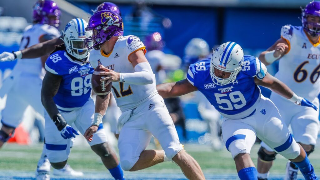 fighting peaches georgia state football thomas gore pre troy interview 11 23 21