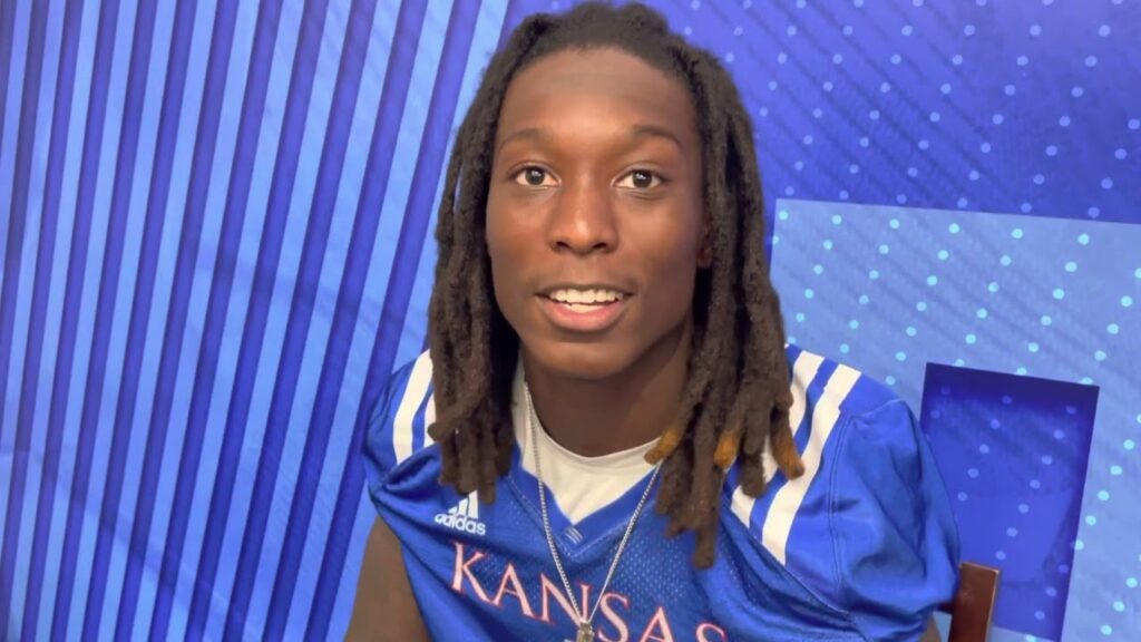 first year ku wide receiver doug emilien on the transition to kansas his goals for 2022