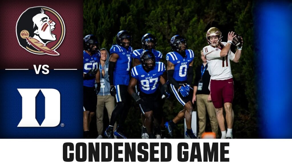 florida state vs duke condensed game 2024 acc football