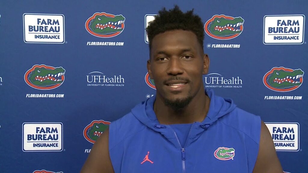 floridas zachary carter talks playing feleipe franks reacts to getting a defensive touchdown