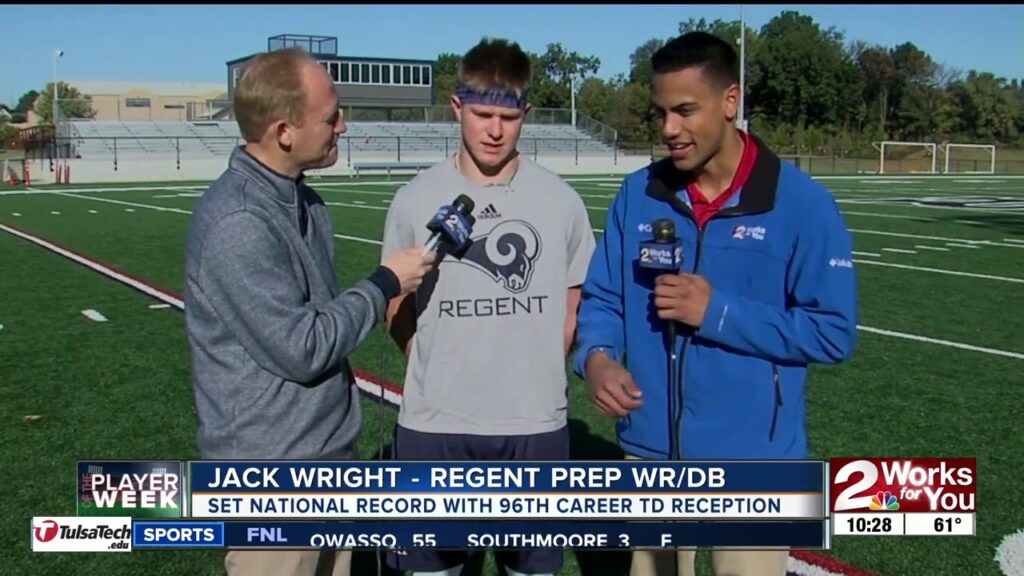 fnl player of the week regent prep wr jack wright