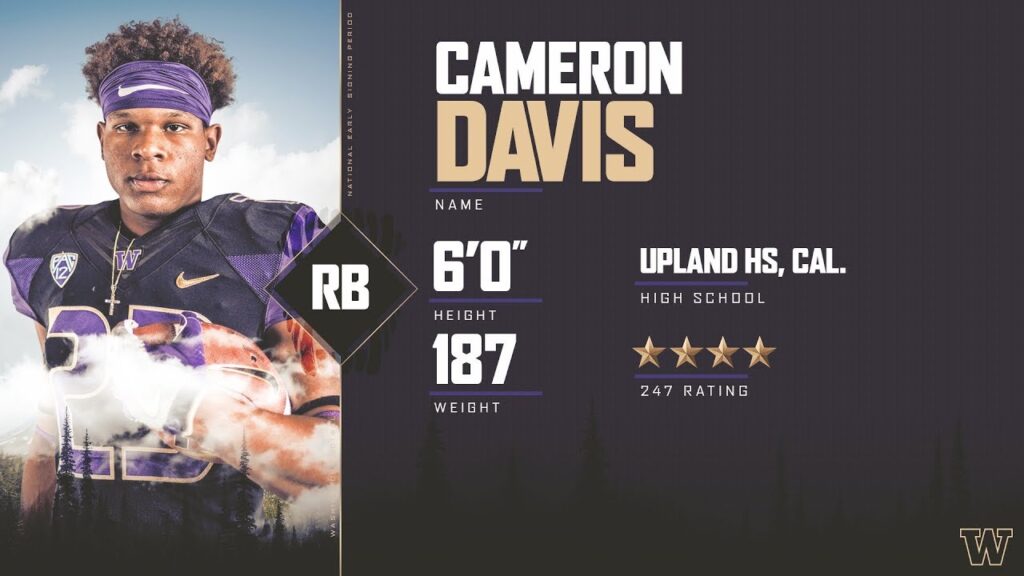 football welcome cam davis