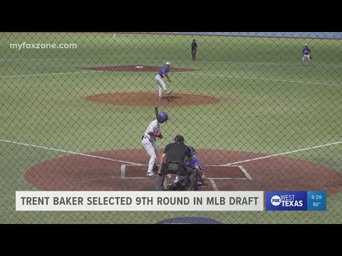 former angelo state pitcher trent baker drafted by st louis cardinals