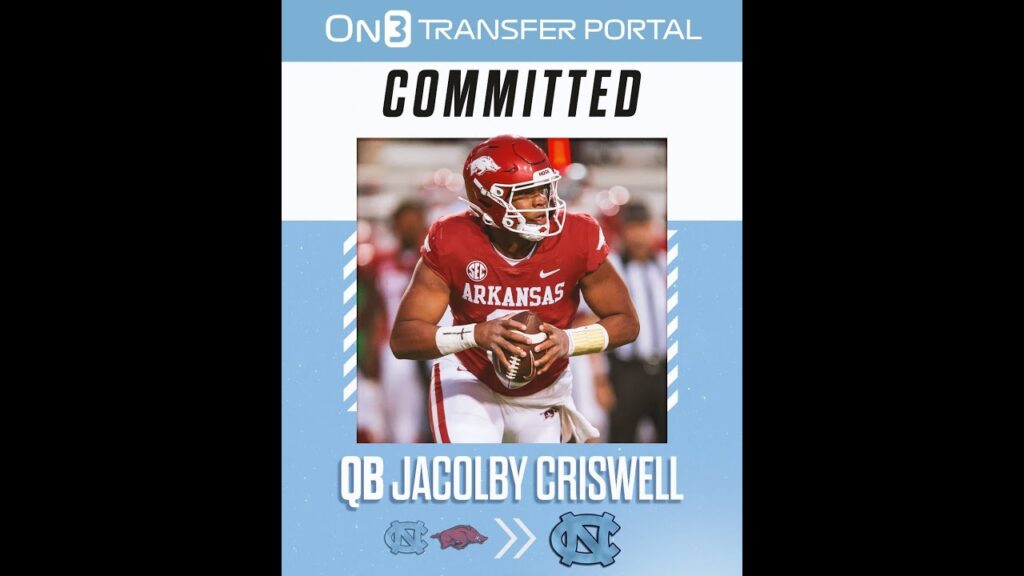 former unc qb jacolby criswell is transferring back to north carolina