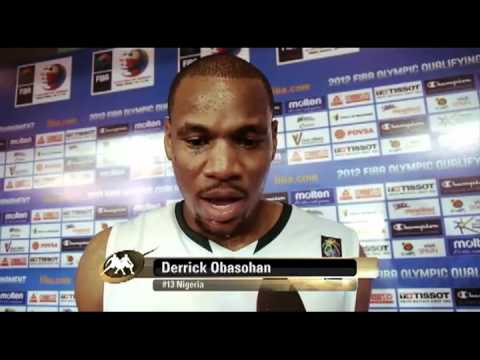 former uta maverick derrick obasohan post game interview qualifying for the 2012 olympics