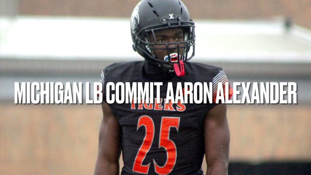 four star michigan lb commit aaron alexander is a beast