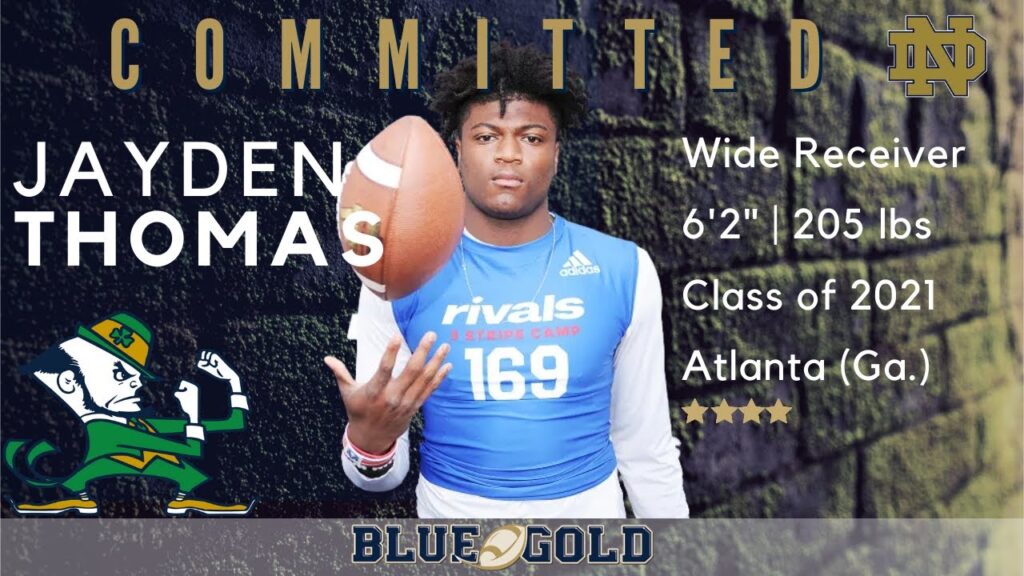 four star wr jayden thomas on why he committed to notre dame