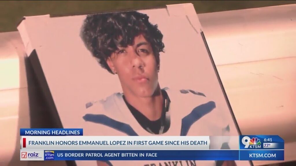 franklin high school honors emmanuel lopez in first game since his death