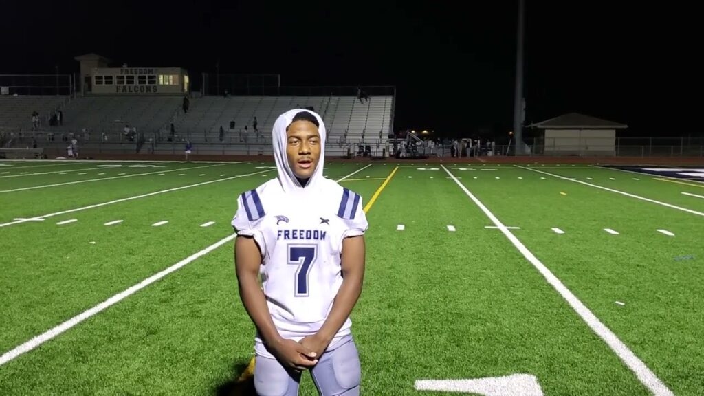 freedom defeats east lake high school freedom running back herschel turner interview