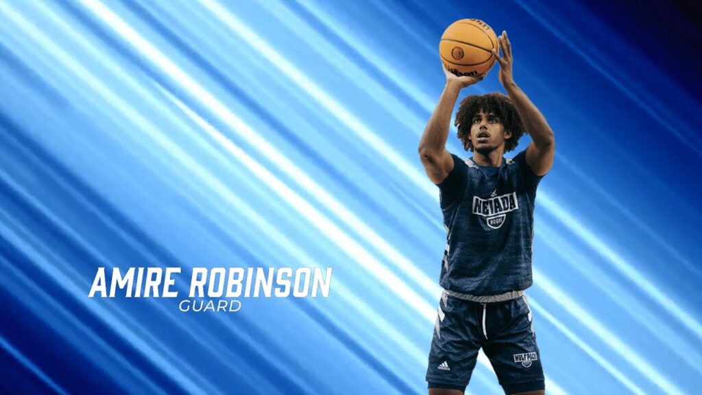 freshman amire robinson brings size and versatility to the nevada basketball back court