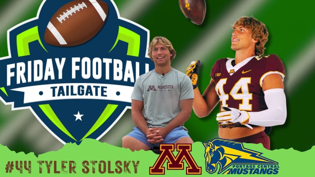 friday football tailgate minnesota linebacker tyler stolsky talks high school football