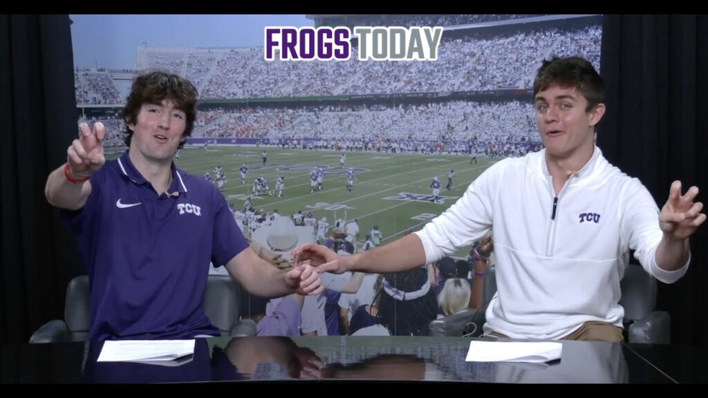 frogs today hosted by tcu football keagan cunningham joe laterza 1