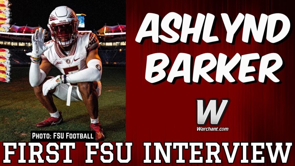 fsu football 2023 ashlynd barker first florida state interview warchant tv fsu