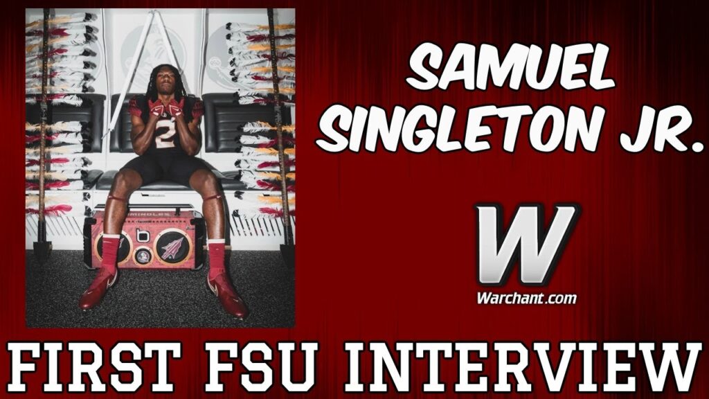 fsu football 2023 samuel singleton jr first florida state interview warchant tv fsu