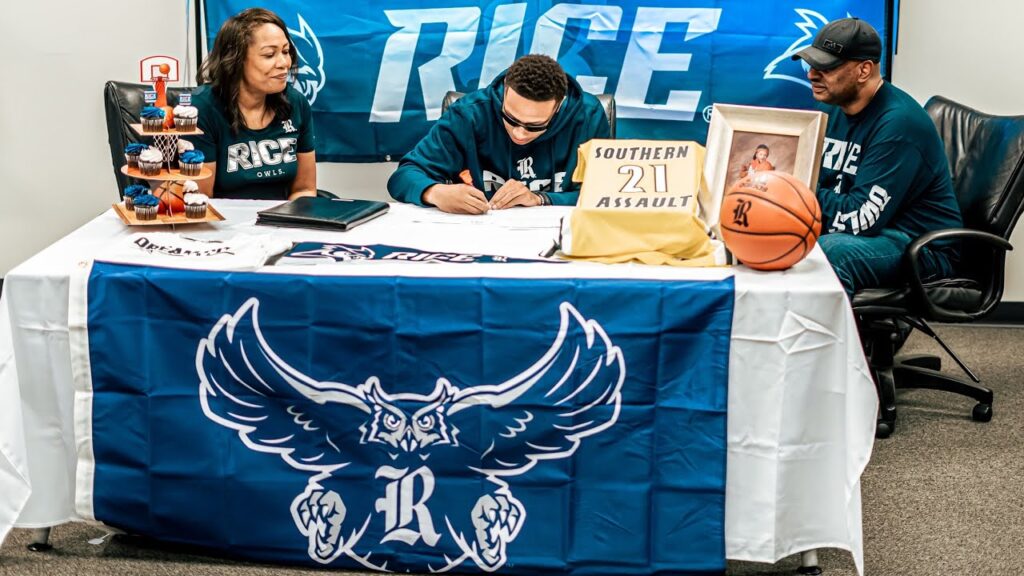 gabe warren signs to rice university at the kingdom