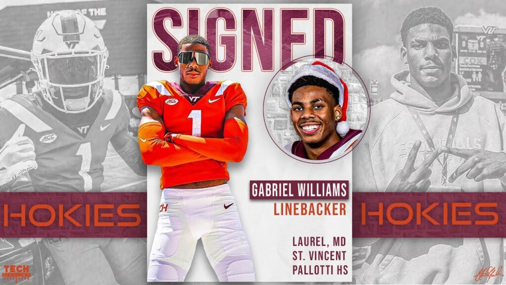 gabriel williams signs with virginia tech