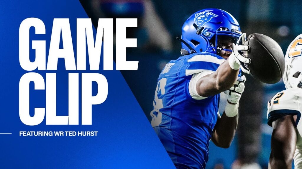 game clip 22 yard touchdown by ted hurst gsu vs chattanooga football