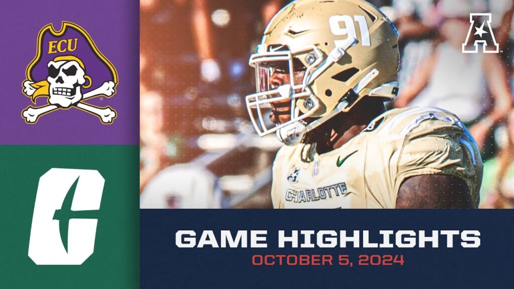 game highlights east carolina vs charlotte october 5 2024