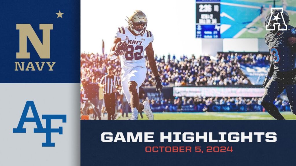 game highlights navy vs air force october 5 2024