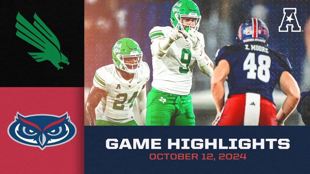 game highlights north texas vs florida atlantic oct 12 2024 1