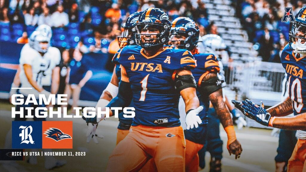 game highlights utsa 34 rice 14 football november 11 2023