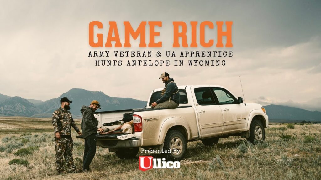 game rich follow an army veteran union apprentice hunting antelope in wyoming