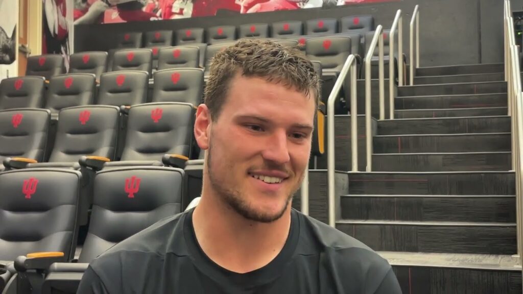 game week qa indiana tight end zach horton