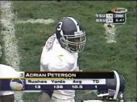 georgia southern football adrian peterson the run