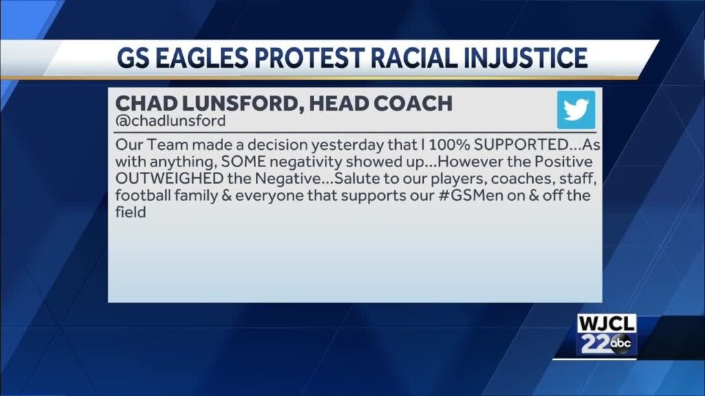 georgia southern football joins fight against social and racial injustice