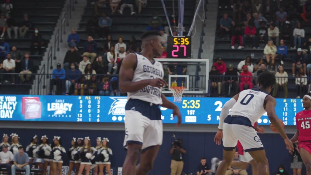 georgia southern mens basketball vs ball state highlights