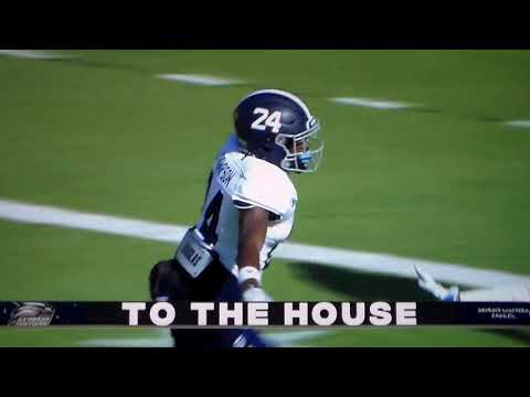 georgia southern qb kyle vantrease 79 yard td pass to joshua thompson vs buffalo in camellia bowl 1