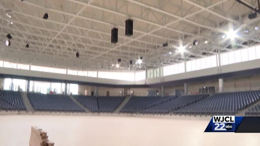 georgia southern shows off progress on new jack and ruth ann hill convocation center