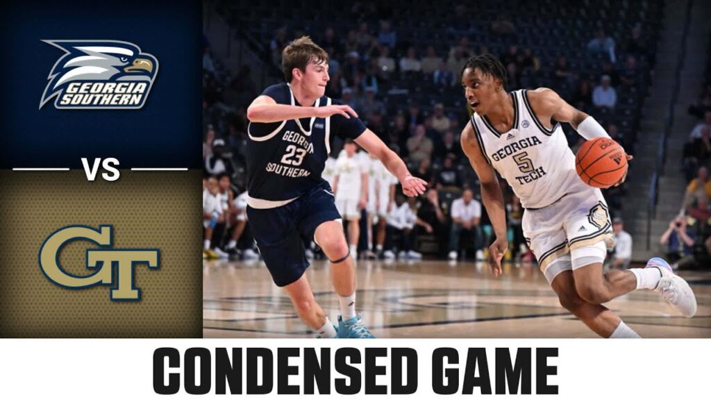 georgia southern vs georgia tech condensed game 2023 24 acc mens basketball